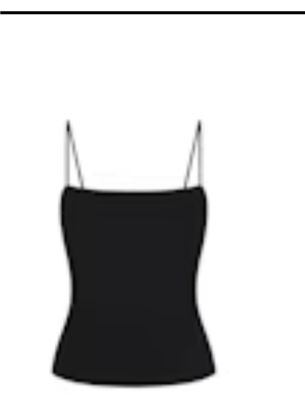 SKIMS Black Spaghetti Strap Camisole